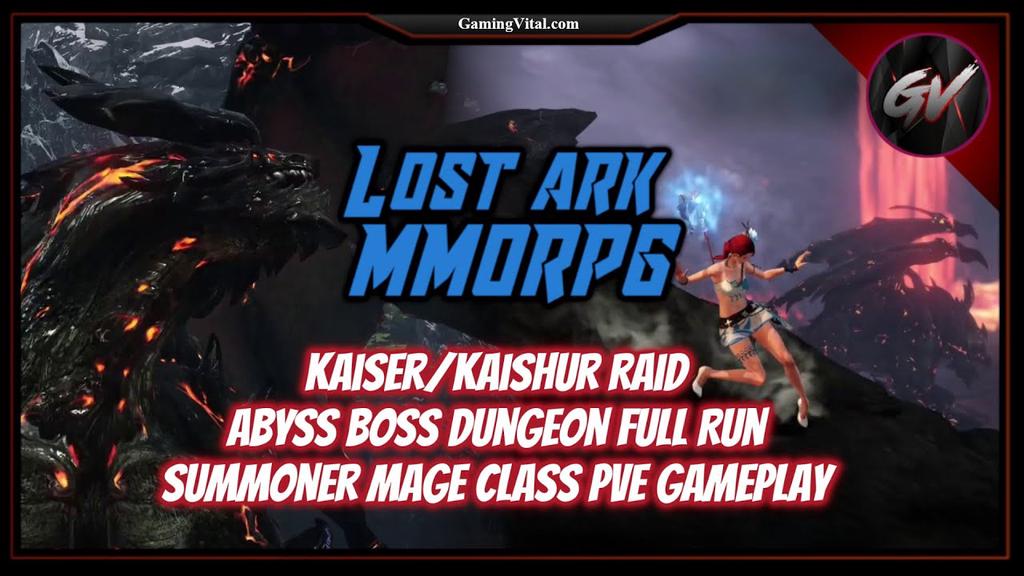 'Video thumbnail for Lost Ark MMORPG: Kaiser/Kaishur Raid Abyss Boss Dungeon Full Run - Summoner Mage Class PVE Gameplay'